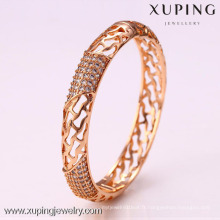 50923 Xuping Mesdames fantaisie concepteur unfinsihed en bois indien verre bracelets